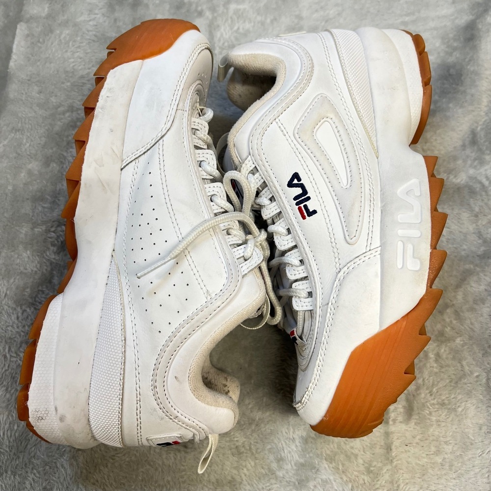 Fila Disruptor II Gum Sole White Chunky Sneakers Mens 7.5 5FM00104-161
